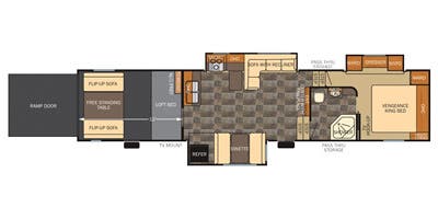 2015 VENGEANCE 378V FIFTH WHEEL TOY HAULER